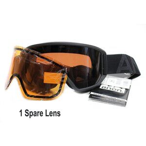 Anon Men's Relapse Snow Goggles Black Frame Sonar Smoke and Amber Zeiss Lens